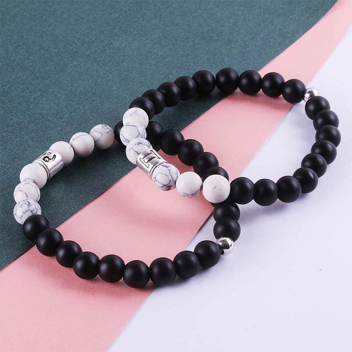 Armband Sternzeichen Weißer Türkis - Reichtum & Glück