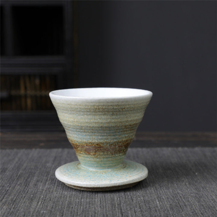 Teebecher Porzellan Vintage Espresso Keramik Azurblau