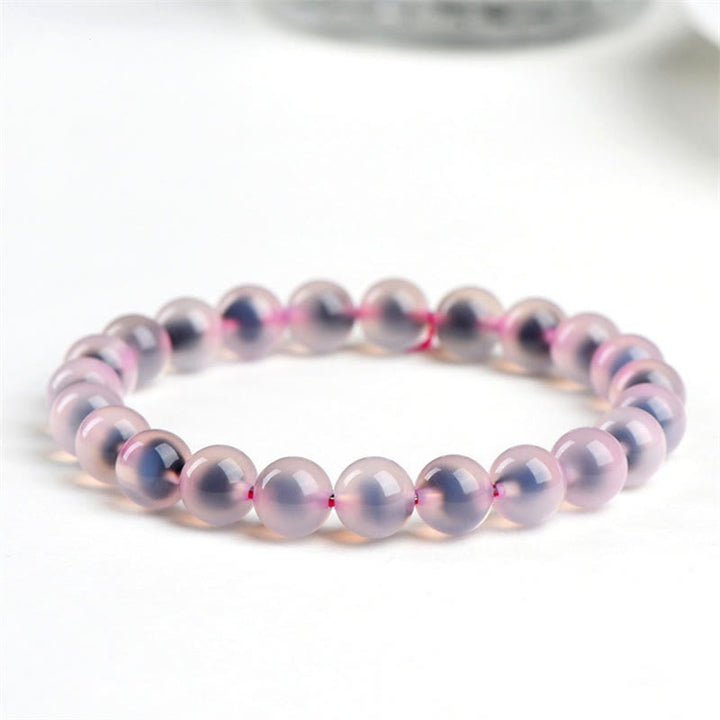 Armband Achat Stärke Harmonie lila Naturstein elastisch glänzend