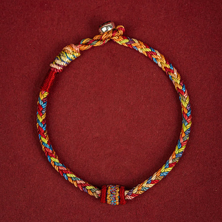 Armband Drachenbootfest Glück Buntes Seil Handgemacht