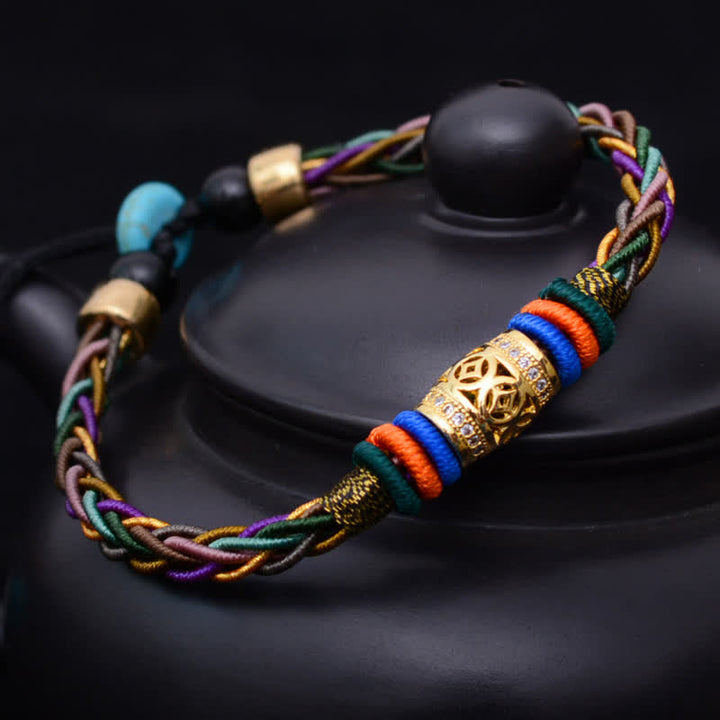 Armband Tibetisches Achtfaden-Knoten Glück