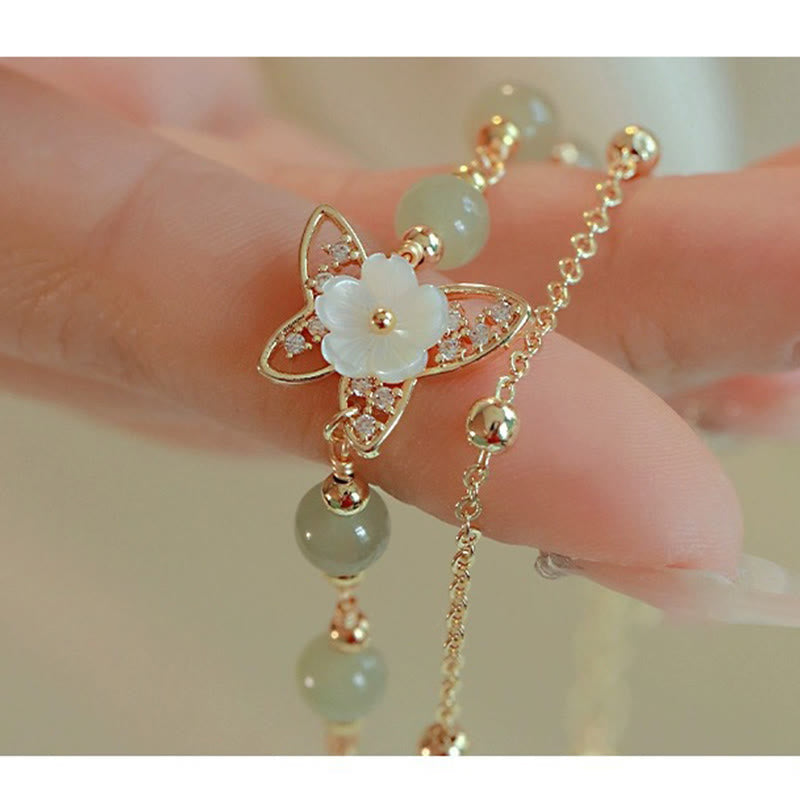 Armband Jade Schmetterling – Glück & Leichtigkeit