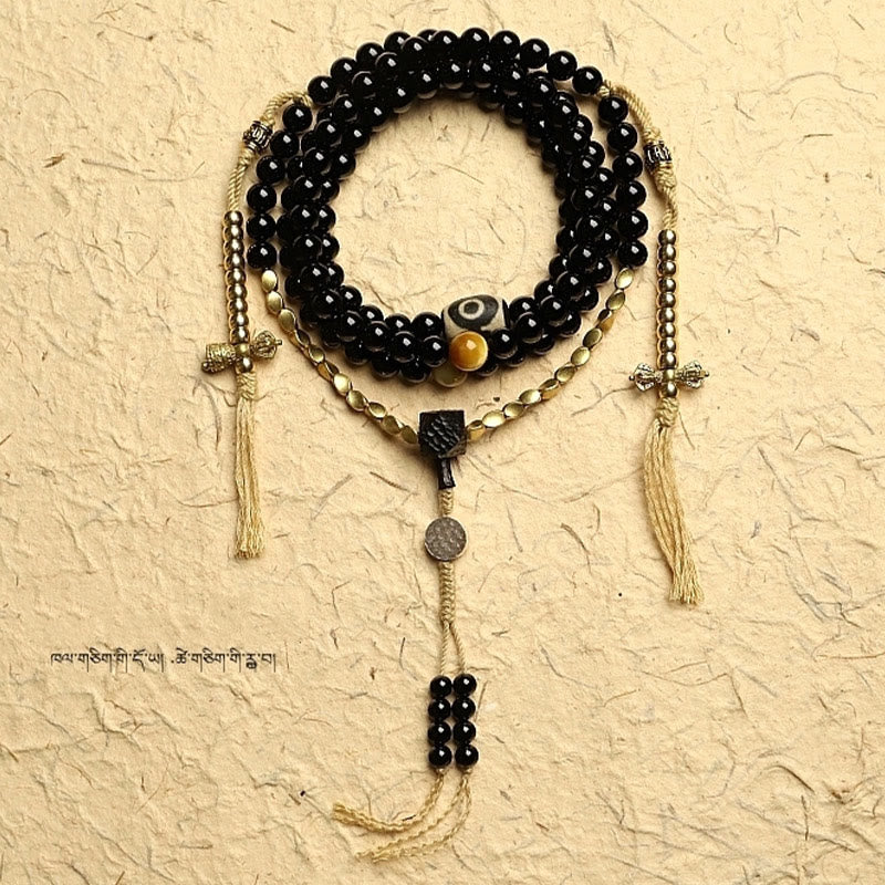Mala Schwarzer Onyx – Schutz