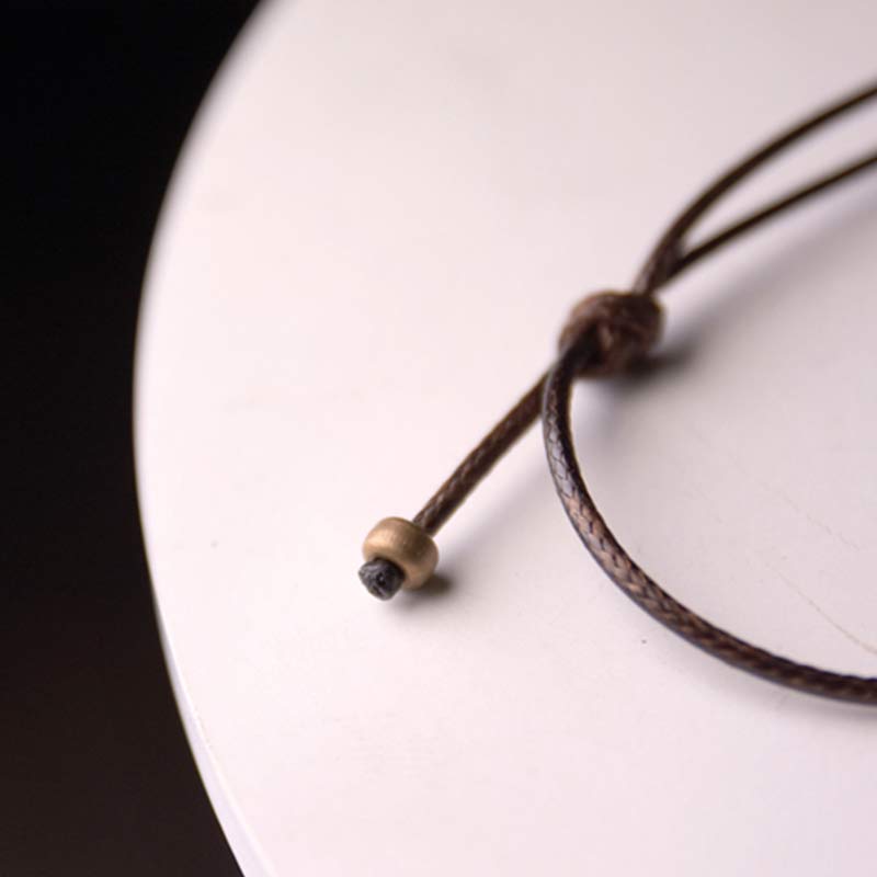 Anhänger Ebenholz Zen Kreis Kette Natur Holz Schmuck
