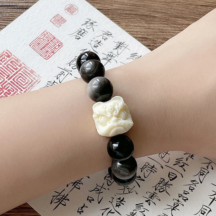 Armband Silber Obsidian Bodhi – Schutz