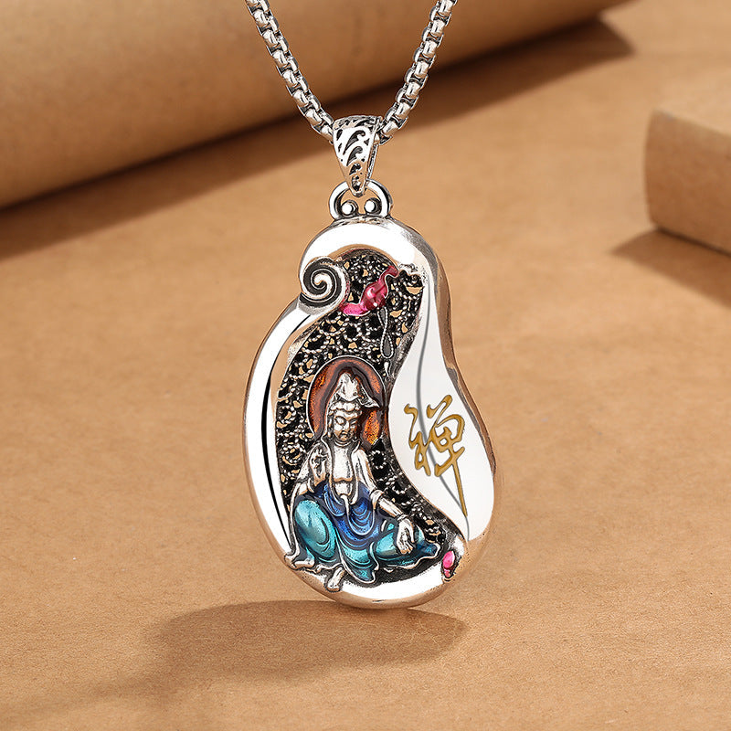 Kette Kupfer Avalokitesvara Anhänger Mitgefühl