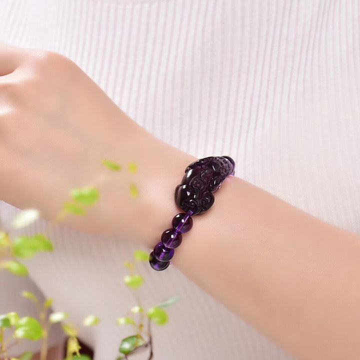 Armband Amethyst PiXiu Feng Shui - Wohlstand