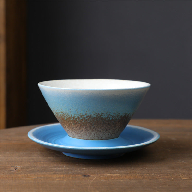 Teetassen Sets Planet Design Keramik Untertasse Himmelblau 180ml