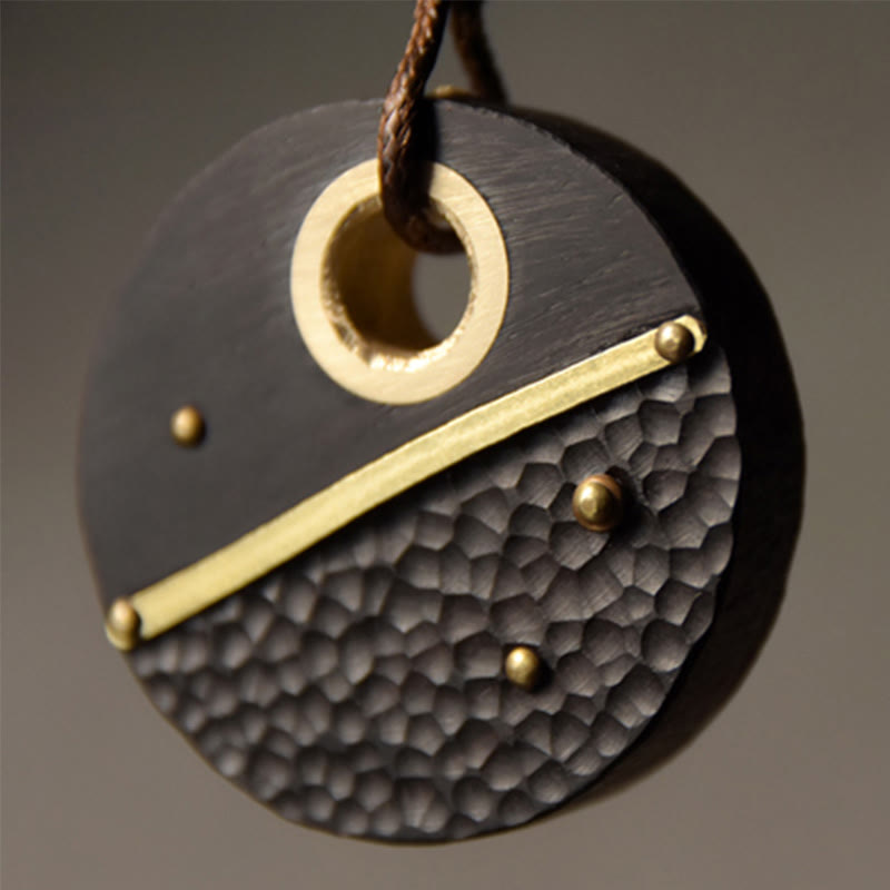 Ebenholz Anhänger Kette Buddha Frieden