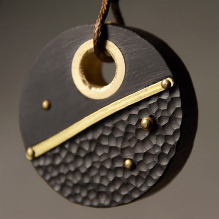 Ebenholz Anhänger Kette Buddha Frieden