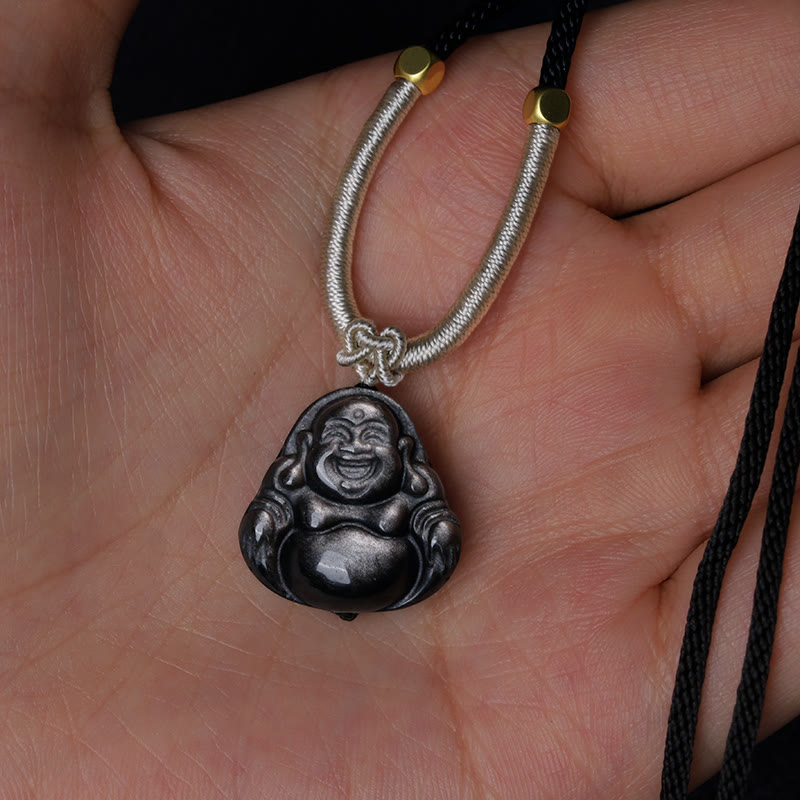 Kette Buddha Anhänger Gold Glück Schutz