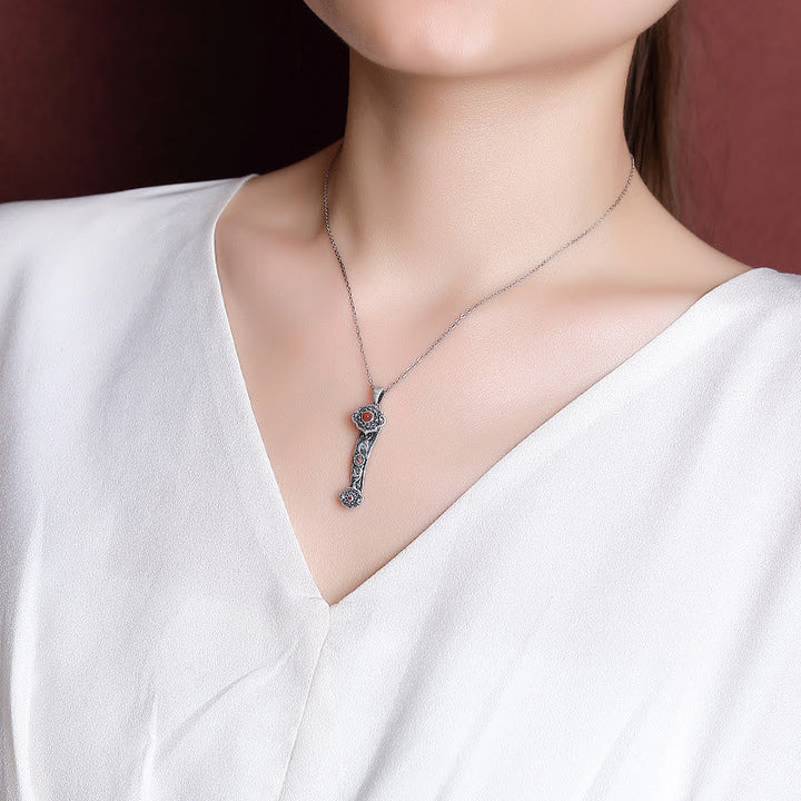 Kette Ruyi Rot Achat Segen