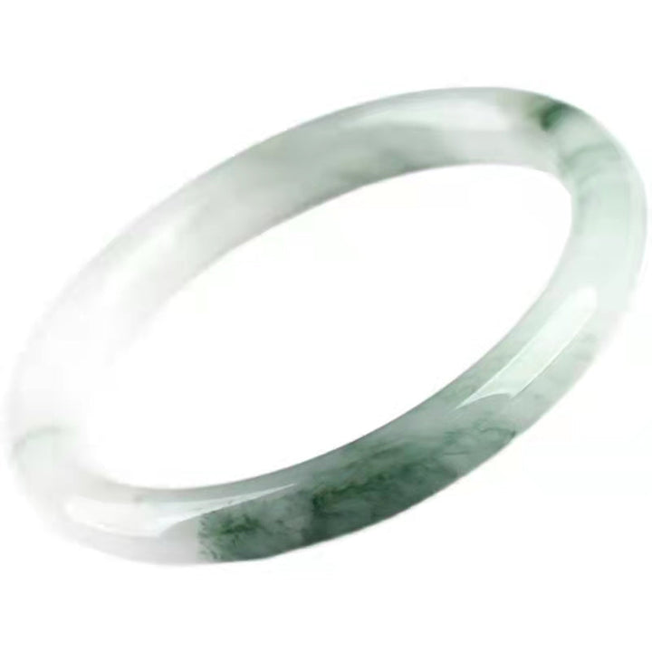 Armband Jade – Schutz & Fülle grüner Stein poliert elegant elastisch tragbar
