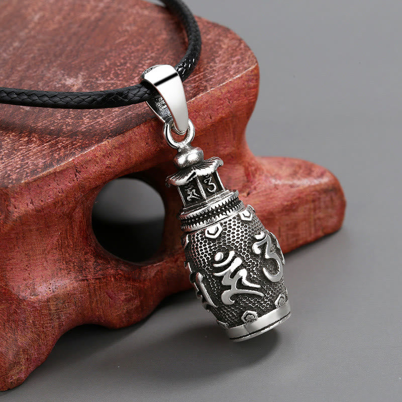 Kette Silber – Om Mani, Harmonie, Stein