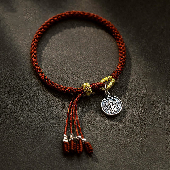 Rotes Armband 925 Silber – Schutz & Glück & Energie mit Münzanhänger
