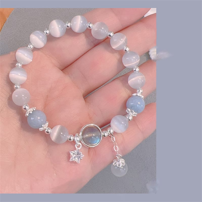 Armband Mondstein Katzenauge - Schutz Support