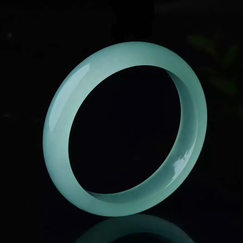 Jade Armband in Türkis Glück Heilung Segen eleganter Naturstein Ring