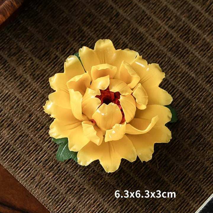 Räucherstäbchen Mit Halter Lotus Tibetisch Gelb