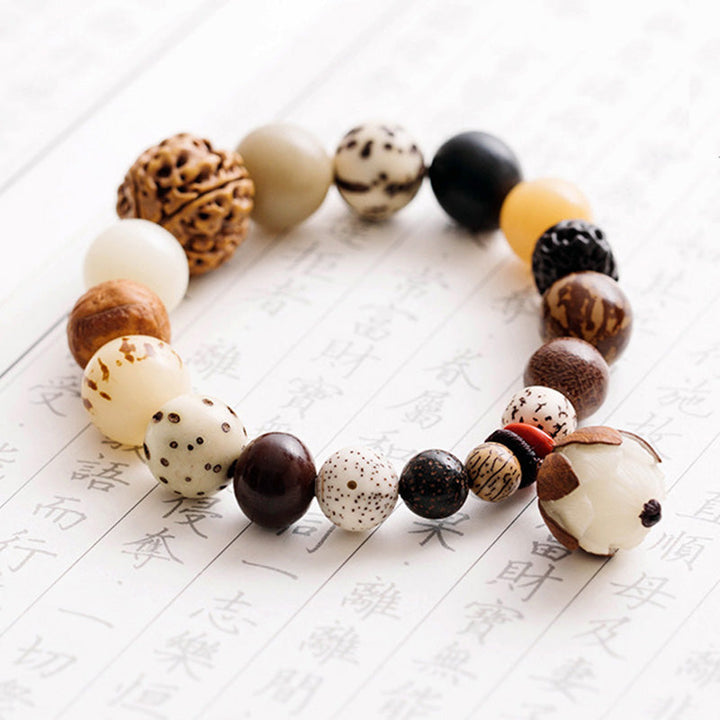 Armband Bodhi Lotus – Frieden mit natürlichen Perlen und Steinen