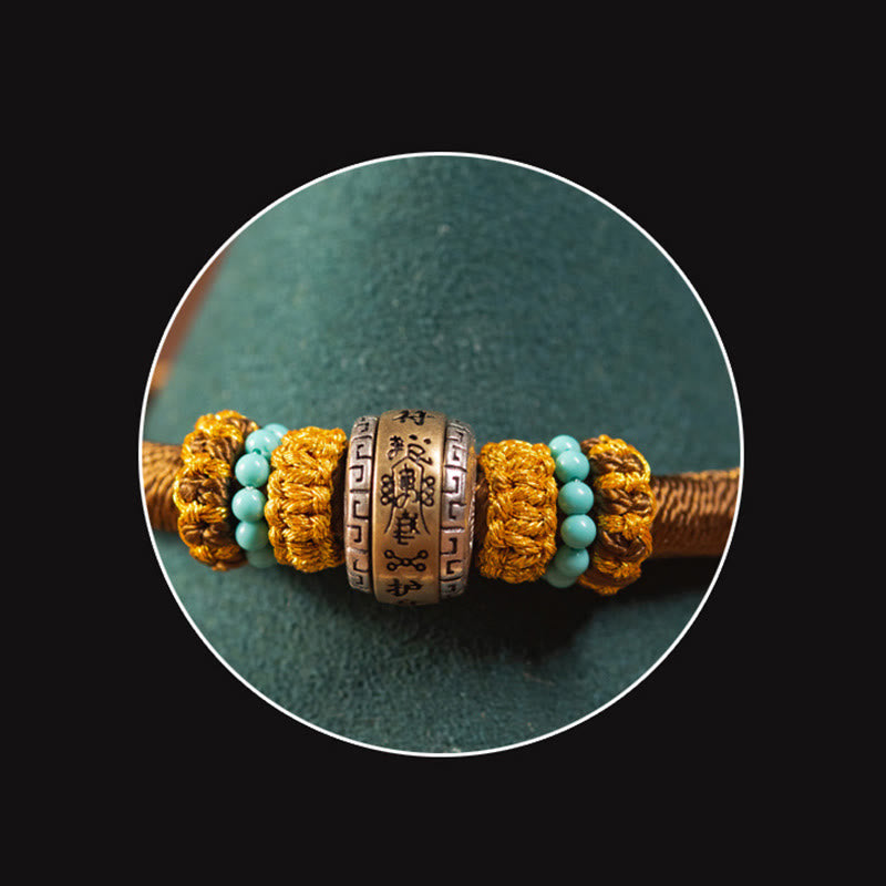 Armband – Schutz & Glück Stärke goldene Perlen Türkis Natursteine elastisch
