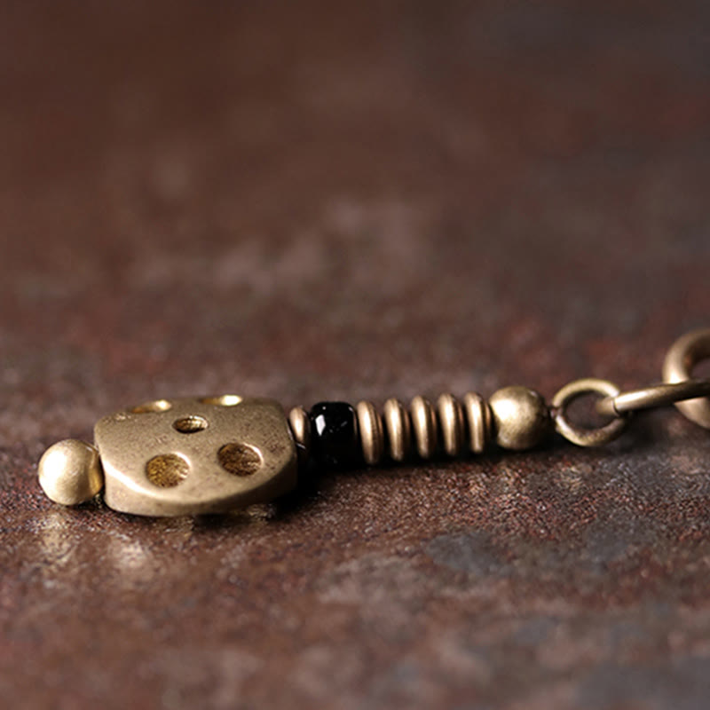 Armband Obsidian Kupfer mit Kunsthandwerk Details elegantes Design