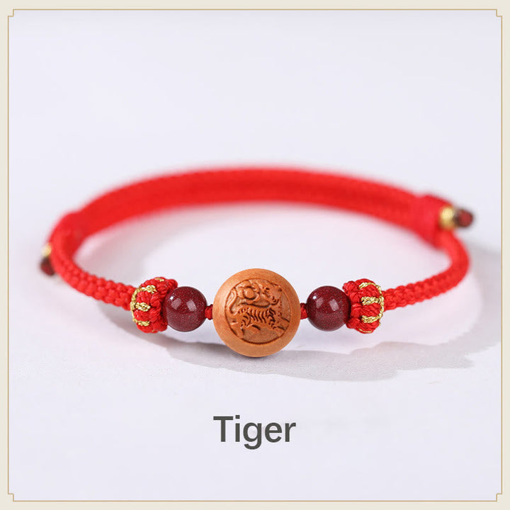 Armband Zinnober Chinesisches Tierkreis – Wohlstand – Bild 4