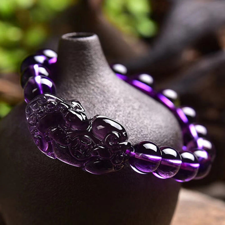 Armband Amethyst PiXiu Feng Shui - Wohlstand