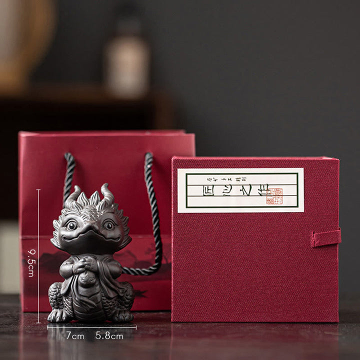 Drachen Figur Little Dragon Girl-Black(Gift Box)
