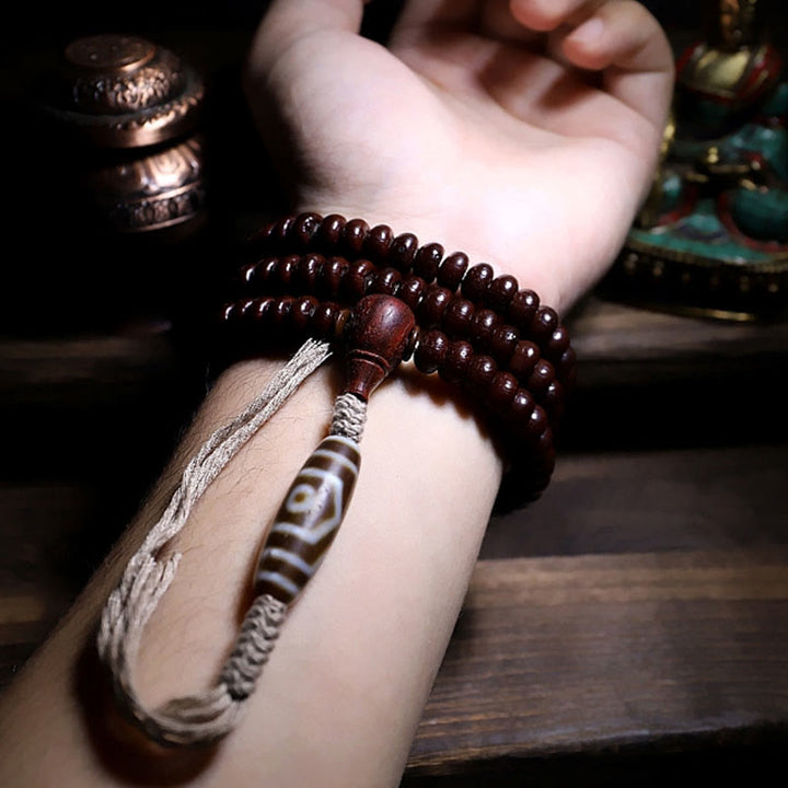 Mala Kupfer Bodhi Harmonie Armband Handgelenk Naturstein braun elegant