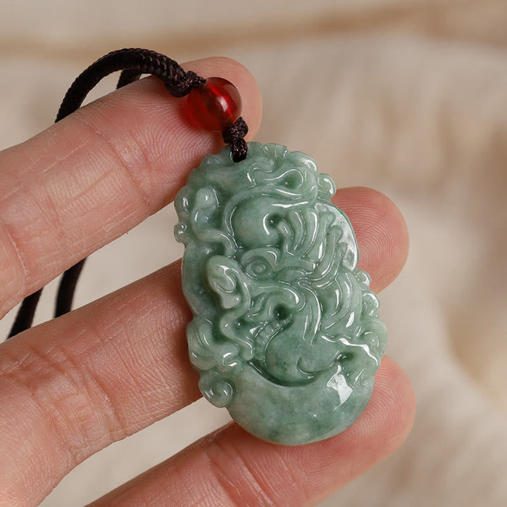 Kette Jade Chinesischer Tierkreis – Wohlstand & Fokus – Bild 4 – Kette Jade Chinesischer Tierkreis Wohlstand Fokus Naturstein Anhänger