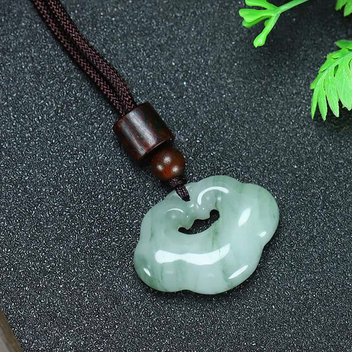 Jade Anhänger Kette Wohlstand Glück Schutz