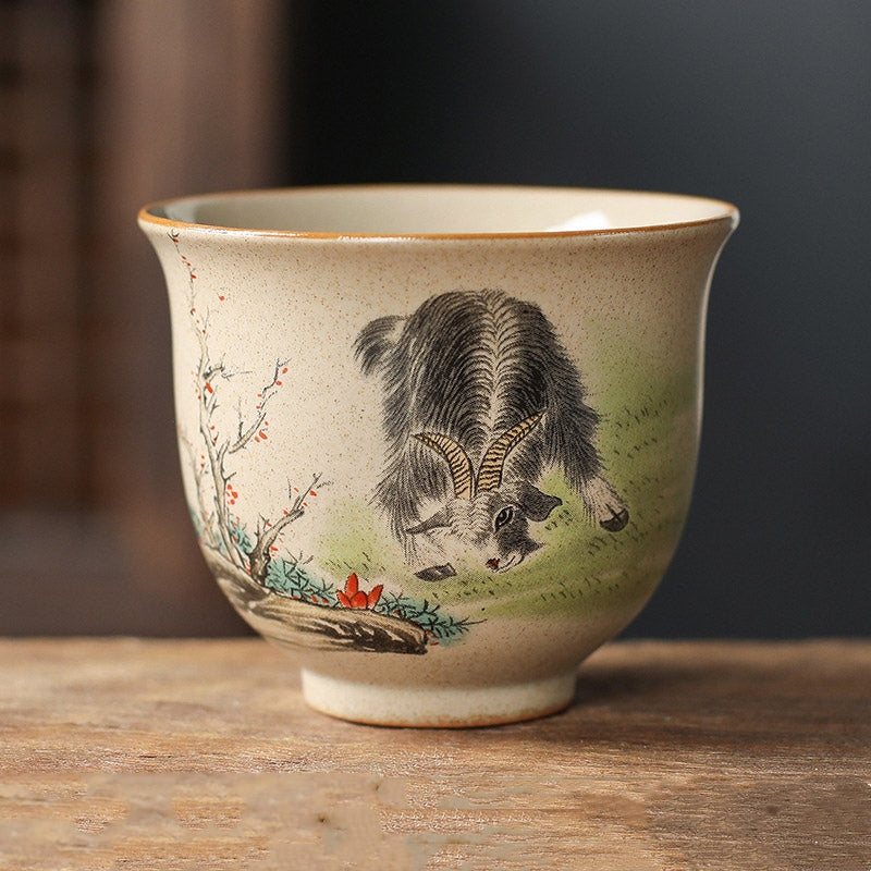 Chinesisches Teeset Ziege