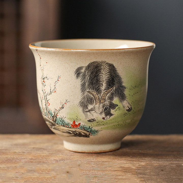 Chinesisches Teeset Ziege