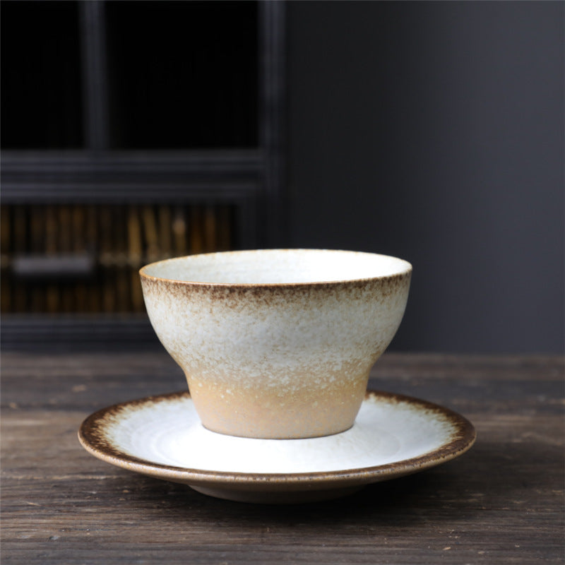 Teetassen Sets Planet Design Keramik Untertasse Beige 120ml