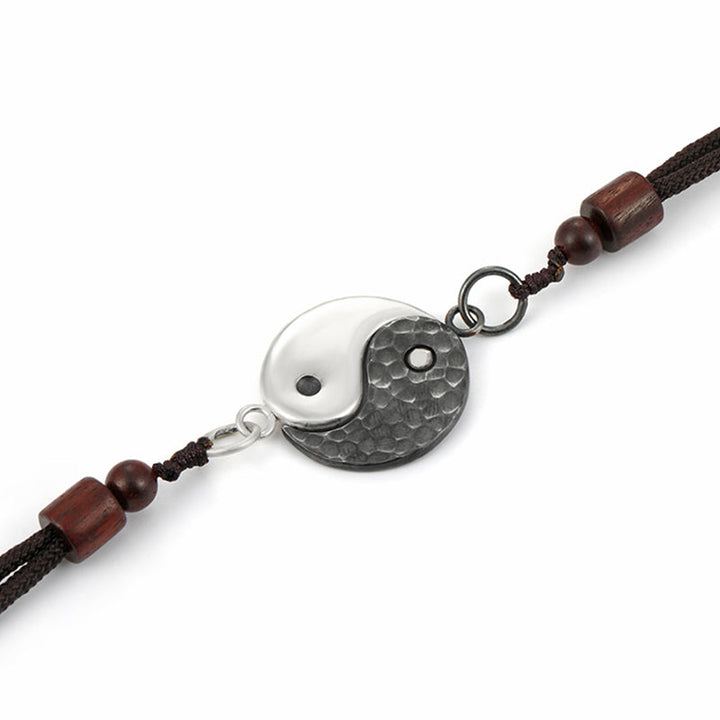 Kette Sterling-Silber Yin Yang Anhänger Schmuck Harmonie