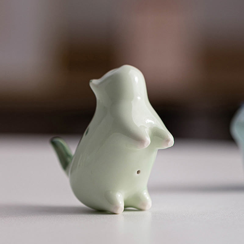 Dekofiguren Katzen Keramik Mini Geschenk