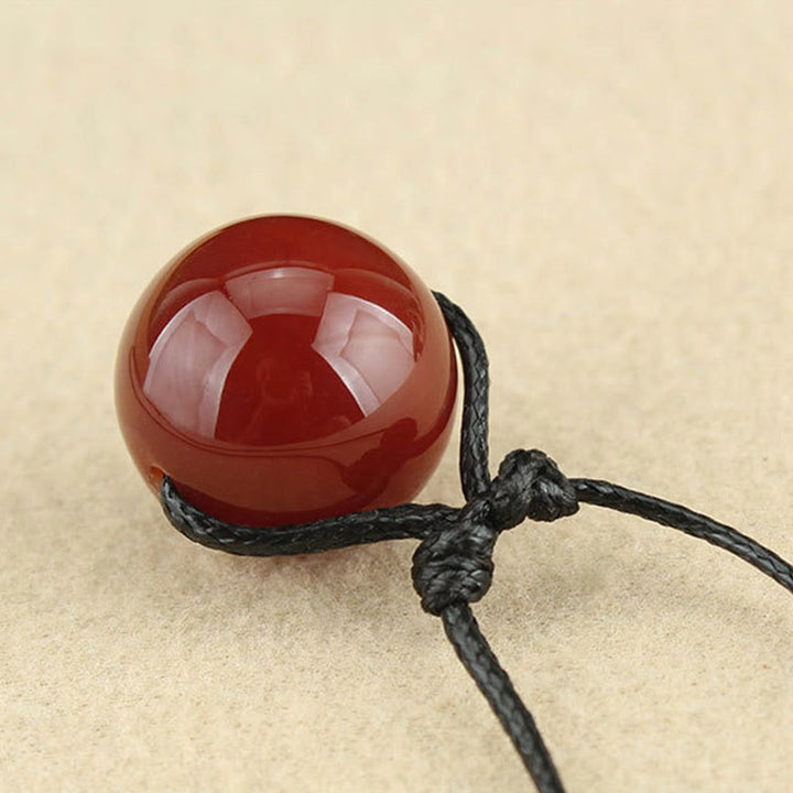 Kette rote Achat Buddha – Selbstvertrauen