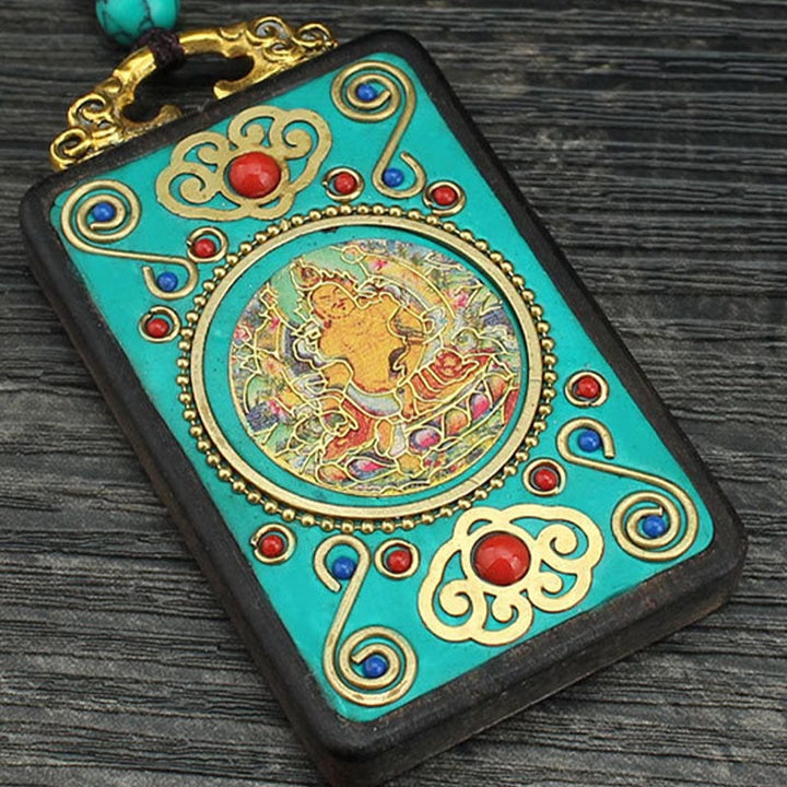 Kette Türkis Anhänger Buddhistische Schutz