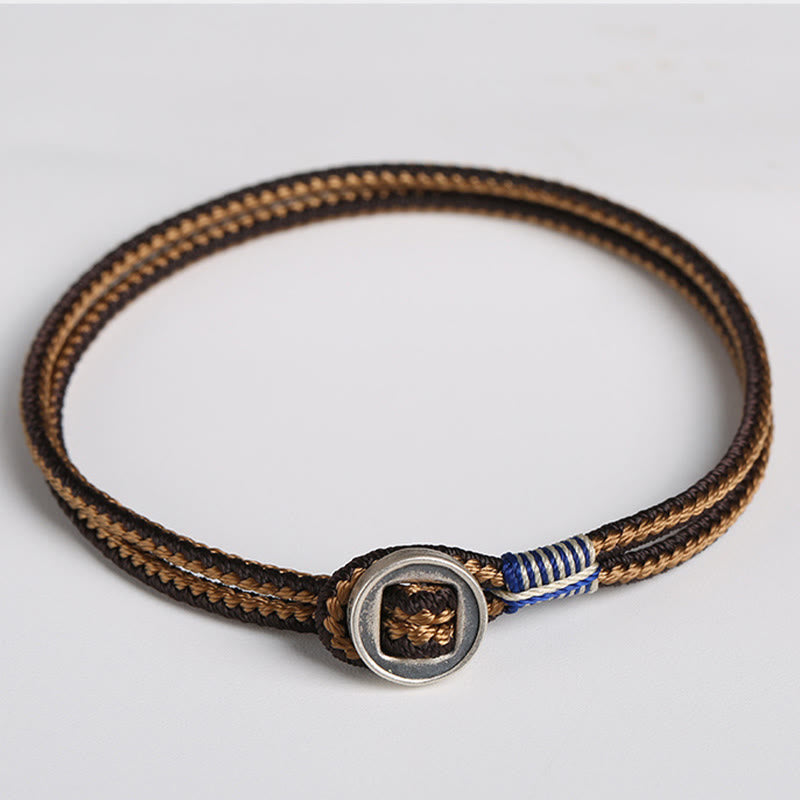 Armband 925 Silber - Schutz Knoten Geflochten
