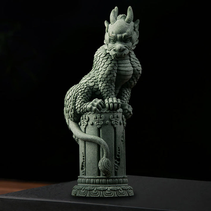 Drache Figur Erfolg Glück Stehend Wohnzimmer