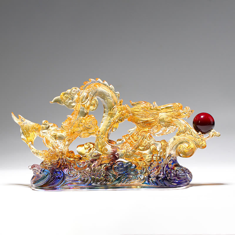 Drache Figur Liuli Kristall Schutz Deko