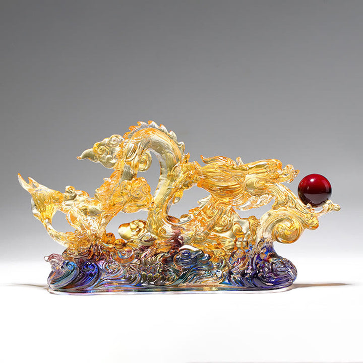 Drache Figur Liuli Kristall Schutz Deko