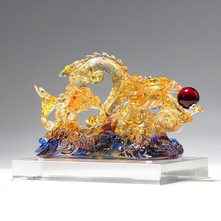 Drache Figur Liuli Kristall Schutz