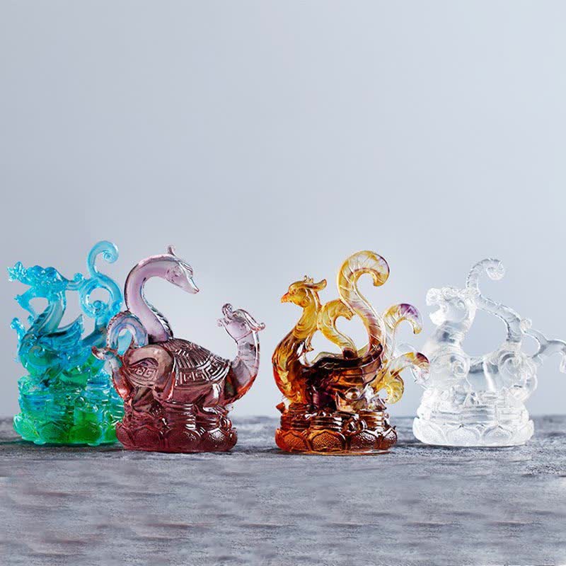 Drache Figuren Liuli Kristall Glücksbringer