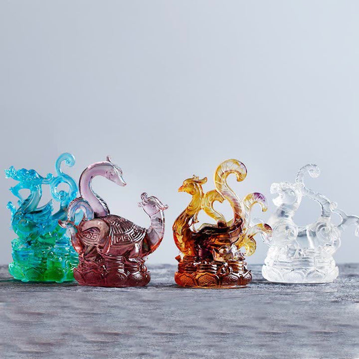 Drache Figuren Liuli Kristall Glücksbringer