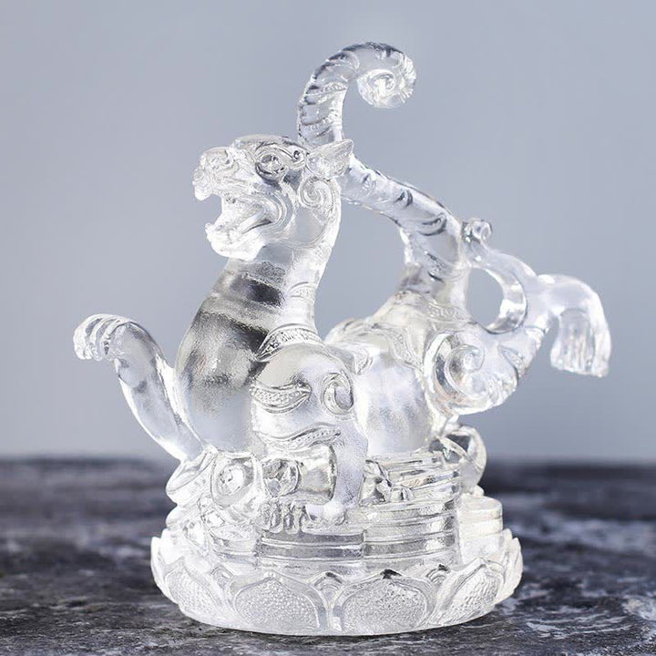 Drache Figuren Liuli Kristall Wohnzimmer