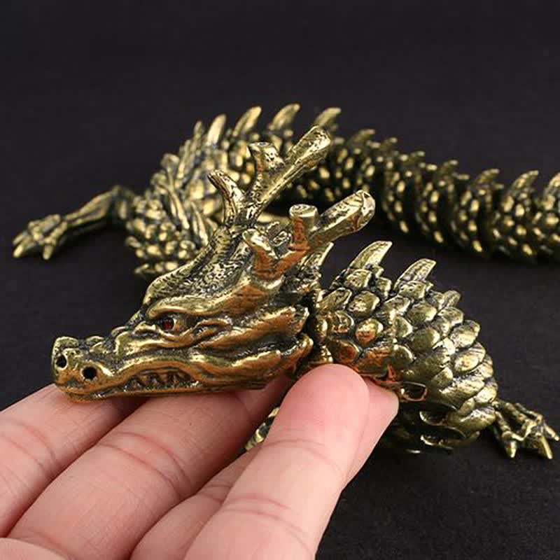 Drache Figuren Messing Reichtum Schutz Deko