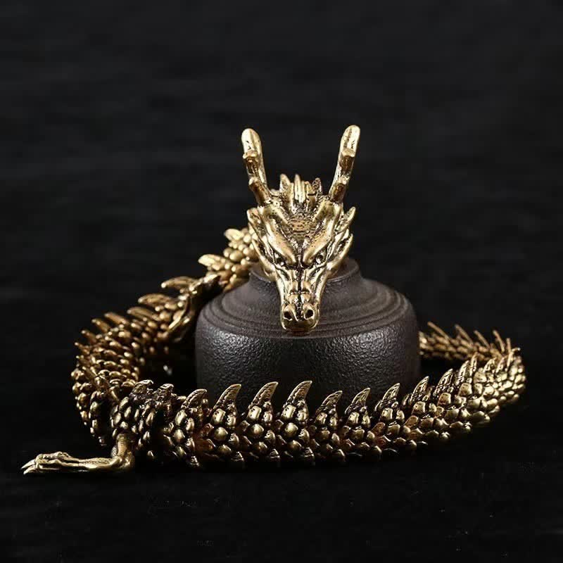 Drache Figuren Messing Reichtum Schutz Feng Shui