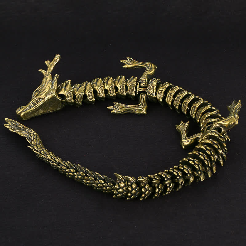 Drache Figuren Messing Reichtum Schutz Geschenk