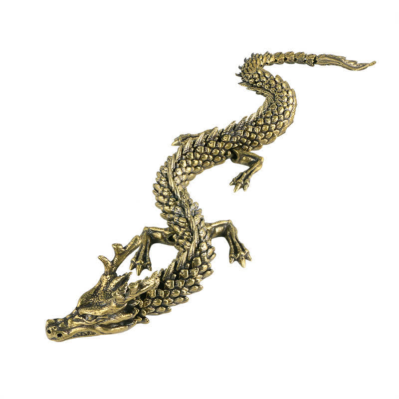 Drache Figuren Messing Reichtum Schutz Statue
